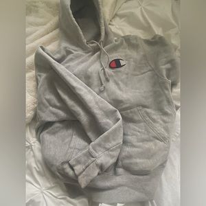 PERFECT CONDITION GREY MENS CHAMPION HOODIE!